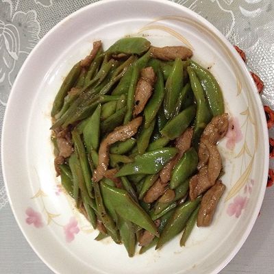 豆角炒肉丝