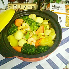 安记咖喱蔬菜海鲜大杂烩#安记美味魔方
