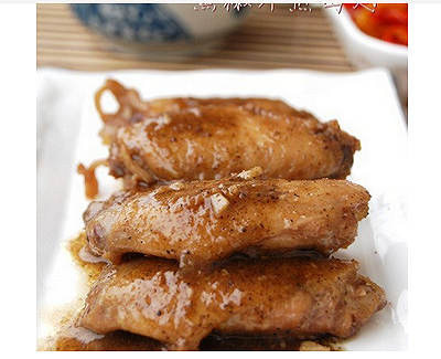 黑椒汁煎鸡翅