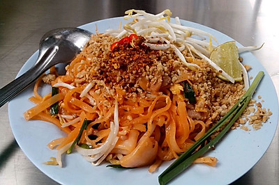 泰式爽口海鲜里脊蒸橙粉 Pad Thai~（附自制橙色米粉）