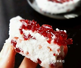 小红莓松糕#莓味佳肴#的做法