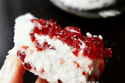 小红莓松糕