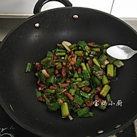 青蒜炒肉的做法图解9