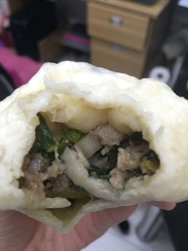 葱肉包的做法