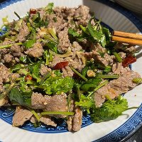 香菜拌牛肉的做法图解3