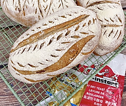 #自由创意面包#乡村全麦面包的做法