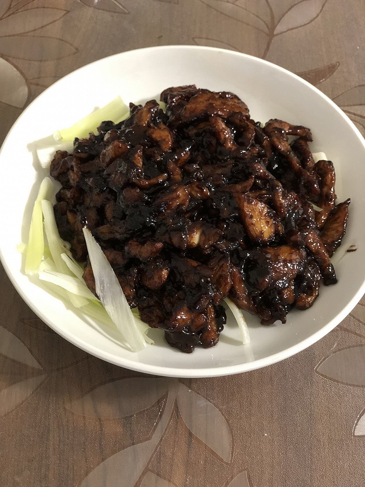 京酱肉丝(鸡丝)的做法