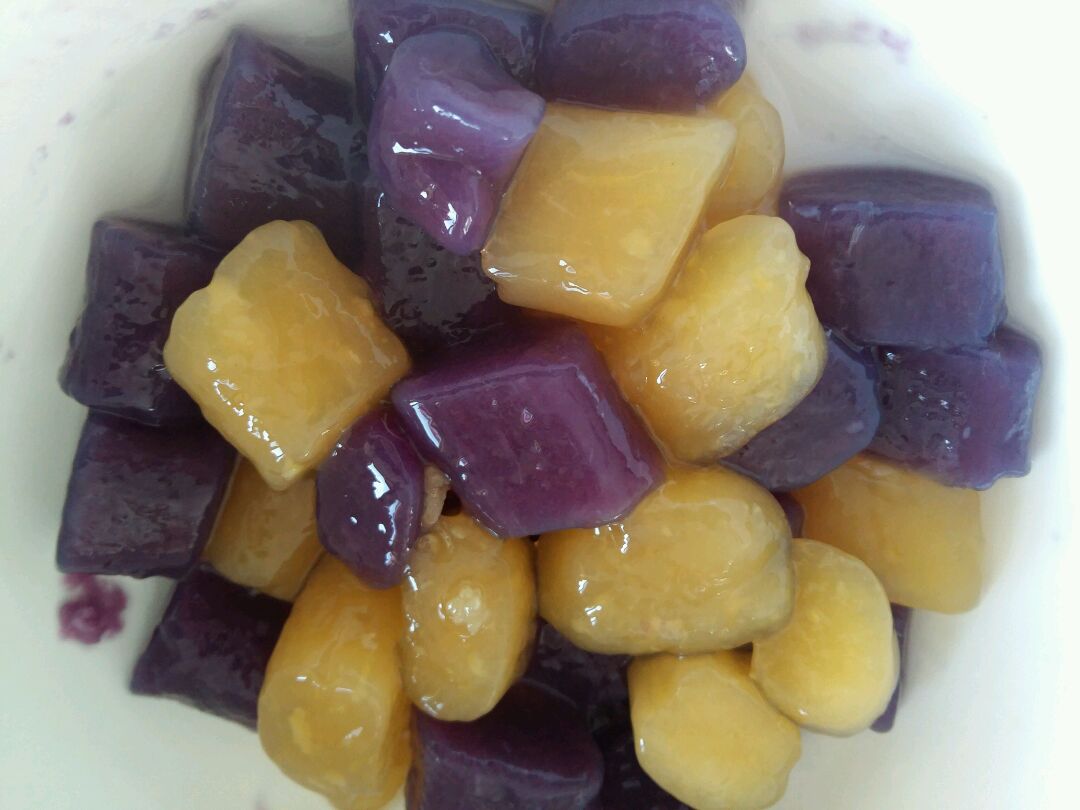 【菜谱】教你做紫薯芋圆，爽滑Q弹，不用再排队吃它啦！