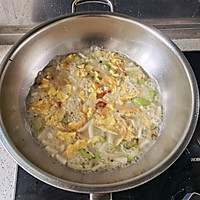 白玉菇丝瓜鸡蛋汤—月子餐的做法图解5