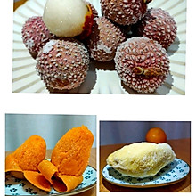 #夏日开胃餐#芒果、榴莲、荔枝冻水果冰淇淋
