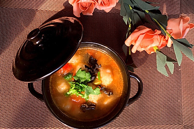低脂低热量高蛋白㊙️西红柿龙利鱼丸汤