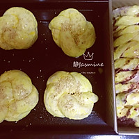 #爱好组-高筋#花式全麦面包+紫薯面包的做法图解15