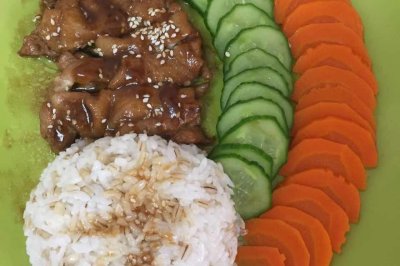 照烧鸡腿饭