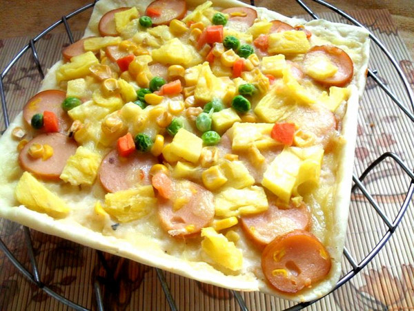 方形培根香菇披萨（附披萨酱）