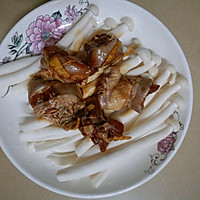 海鲜菇蒸鸡肉的做法图解6