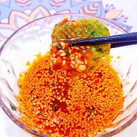 芹菜叶丸子的做法图解9