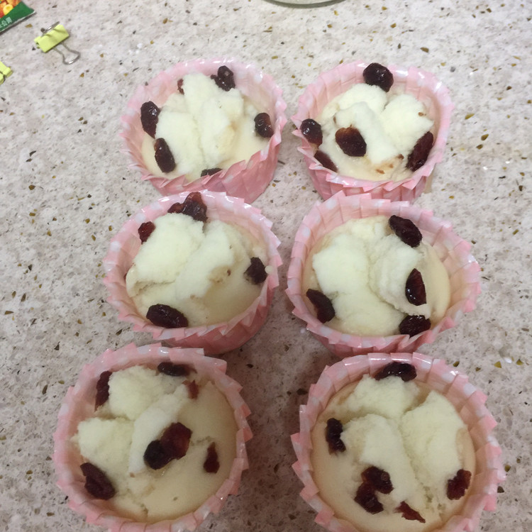 蒸蔓越莓发糕的做法