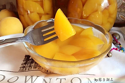 夏季最爱的冰糖黄桃罐头