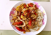 鸡蛋腐竹拌面的做法