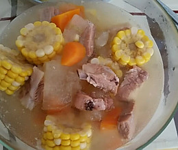 冬瓜玉米排骨汤的做法