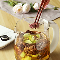 养生壶版佛手瓜茶树菇猪心汤  的做法图解2