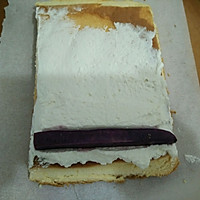 紫薯奶油蛋糕卷#跨界烤箱，探索味来#的做法图解14