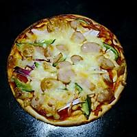 维也纳香肠披萨五分钟香喷喷#急速早餐#的做法图解6