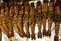 烤竹节虾的做法