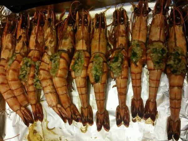 烤竹节虾