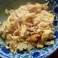 土鸡蛋炒紫菜的做法图解2