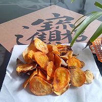 瘦身零食--烤红薯片的做法图解5