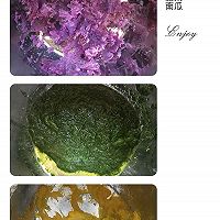#桃子辅食记#三色发糕的做法图解1