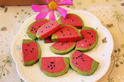 夏日清凉—草莓味儿西瓜曲奇