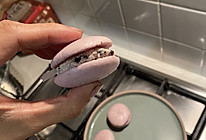 生手如何做马卡龙（粉紫色冰淇淋版）的做法