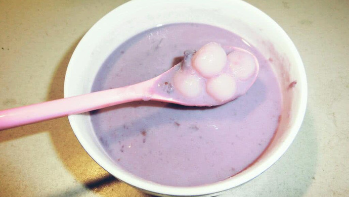 牛奶紫薯小丸子