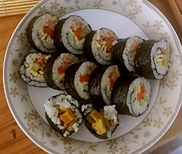 金枪鱼紫菜包饭的做法