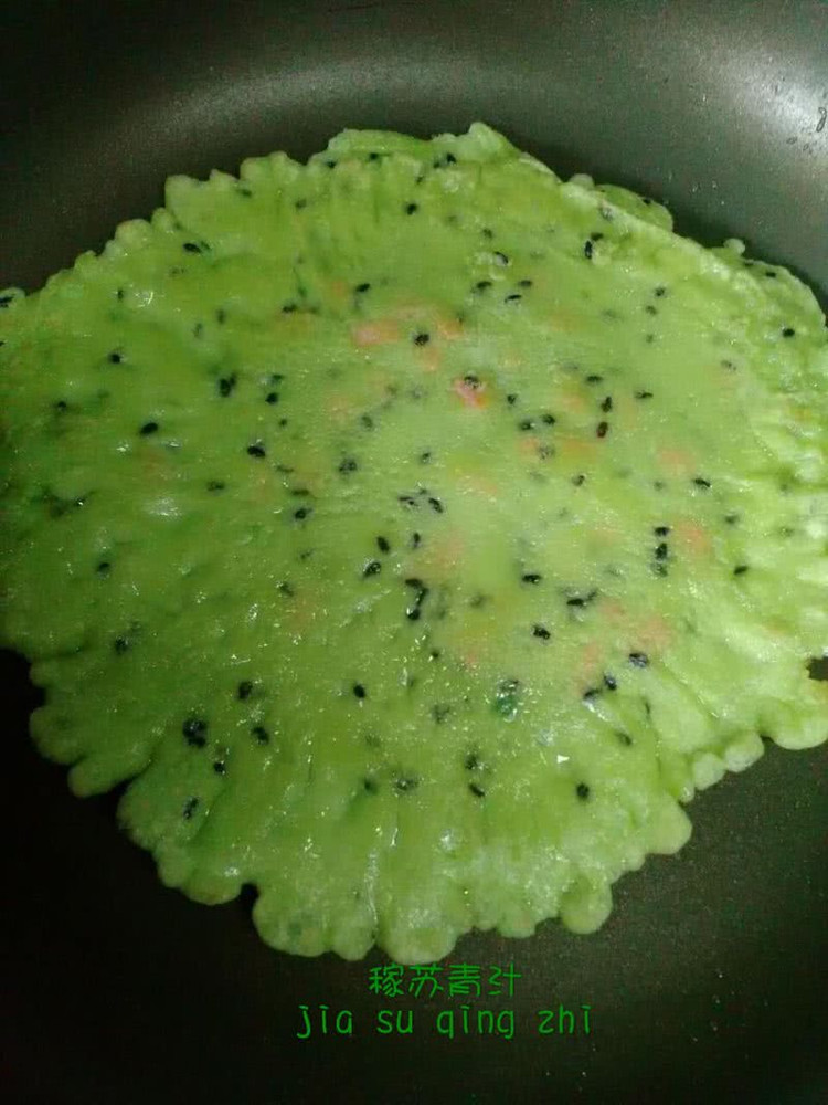 青汁煎饼的做法