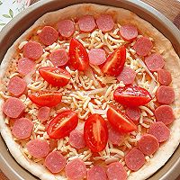 #黄河路美食#香肠披萨的做法图解5