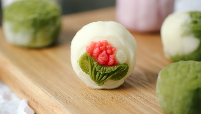 绿豆芝士冰皮月饼