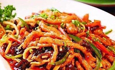 鱼香肉丝配米饭 鱼与熊掌兼得的做法