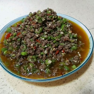 尖椒仔姜碎牛肉