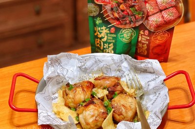 芝士烤鸡腿扒拼盘
