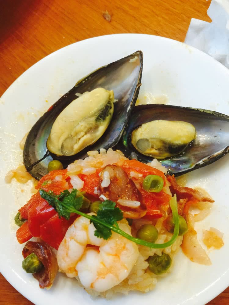中国特色的paella西班牙海鲜饭