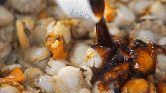 集鲜美与下饭于一体的海鲜小炒——爆炒扇贝肉的做法图解7
