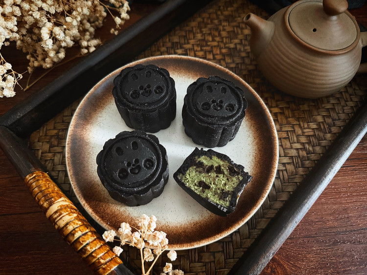 抹茶乳酪奥利奥月饼的做法