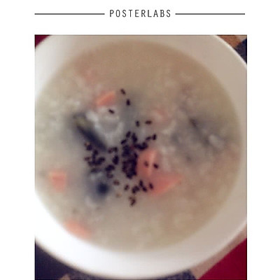 皮蛋火腿粥～