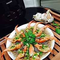 花开富贵虾的做法图解9