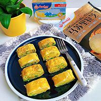 #春日露营 易享“佳”味 #春日限定-榆钱芝士厚蛋烧的做法图解10