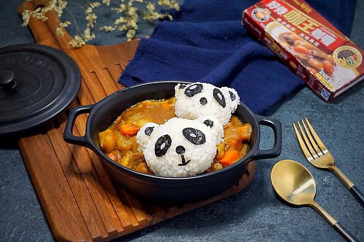熊猫咖喱牛肉饭的做法