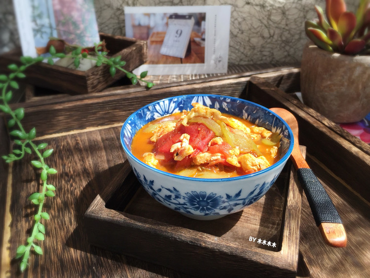 番茄丝瓜蛋汤的做法